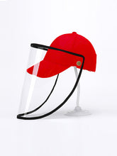 Load image into Gallery viewer, Color=Red | Wholesale Simple Outdoor Detachable Adjustable Protective Baseball Hat-Red 1