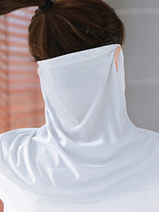 Color=Grey | Women'S Uv Protection Ice Silk Breathable Elastic Neck Gaiter-Grey 2