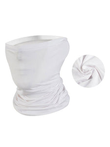 Color=White | Multifunction Breathable Elastic Neck Gaiter For Outdoor Activities-White 1
