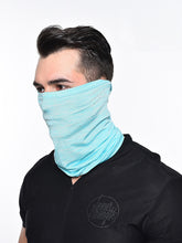 Load image into Gallery viewer, Color=Sky Blue | Men&#39;S Solid Color Breathable Protective Neck Gaiter Scarf-Sky Blue 1