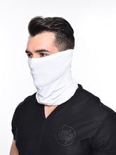 Load image into Gallery viewer, Color=White | Men&#39;S Solid Color Breathable Protective Neck Gaiter Scarf-White 1