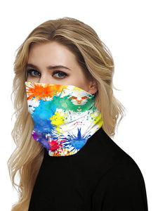 Color=Multicolor4 | Seamless Bandana Face Covering Neck Gaiter Scarf-Multicolor4 2