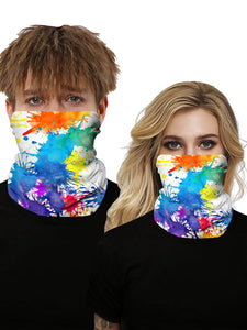 Color=Multicolor4 | Seamless Bandana Face Covering Neck Gaiter Scarf-Multicolor4 1