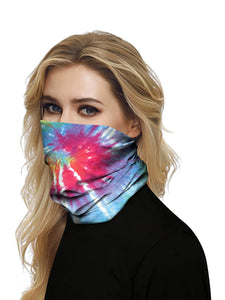 Color=Multicolor5 | Seamless Bandana Face Covering Neck Gaiter Scarf-Multicolor5 2