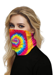Color=Multicolor7 | Seamless Bandana Face Covering Neck Gaiter Scarf-Multicolor7 2