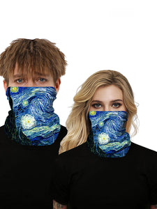 Color=Multicolor3 | Uv Neck Gaiter Face Scarf Breathable For Wind And Dust-Multicolor3 1