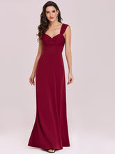 Load image into Gallery viewer, Color=Burgundy | Sweetheart A Line Floor Length Bridesmaid Dress-Burgundy 1