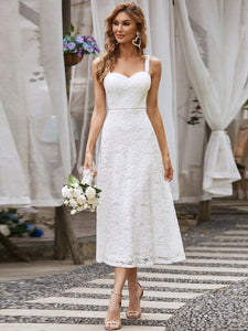 Color=Cream |  Beautiful White Cold Shoulder Evening Dress for Women-Cream 4