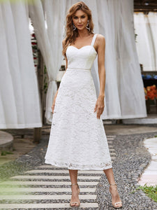 Color=Cream |  Beautiful White Cold Shoulder Evening Dress for Women-Cream 1