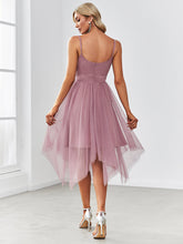 Load image into Gallery viewer, Color=Orchid | Spaghetti Straps Deep V Neck A line Wholesale Bridesmaid Dresses-Orchid 2