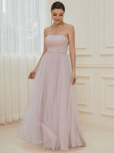 Load image into Gallery viewer, Color=Lilac | Elegant A Line Strapless Wholesale Evening Dresses with Split Design-Lilac 3
