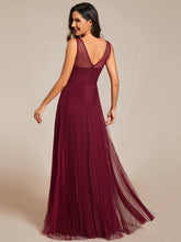 Load image into Gallery viewer, Elegant  Appliques  Chiffon A-Line Floor Length V Neck Sleeveless Wholesale Evening Dress