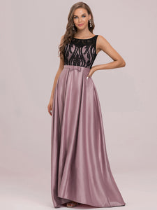 Color=Mauve | Round Neck Wholesale Evening Dresses for Women-Mauve 8