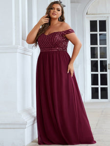 Color=Burgundy | Adorable Sweetheart Neckline A-line Wholesale Evening Dresses-Burgundy 6