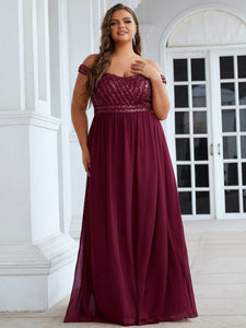 Color=Burgundy | Adorable Sweetheart Neckline A-line Wholesale Evening Dresses-Burgundy 7