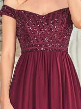 Load image into Gallery viewer, Color=Burgundy | Adorable Sweetheart Neckline A-line Wholesale Evening Dresses-Burgundy 5