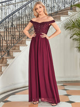 Load image into Gallery viewer, Color=Burgundy | Adorable Sweetheart Neckline A-line Wholesale Evening Dresses-Burgundy 1