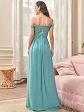 Load image into Gallery viewer, Color=Dusty blue | Adorable Sweetheart Neckline A-line Wholesale Evening Dresses-Dusty blue 2