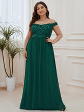Load image into Gallery viewer, Color=Dark Green | Plus Size Adorable Sweetheart Neckline A-line Wholesale Evening Dresses-Dark Green 3