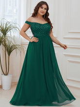 Load image into Gallery viewer, Color=Dark Green | Plus Size Adorable Sweetheart Neckline A-line Wholesale Evening Dresses-Dark Green 4