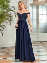 Load image into Gallery viewer, Color=Navy Blue | Adorable Sweetheart Neckline A-line Wholesale Evening Dresses-Navy Blue 1