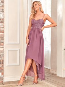 Color=Orchid | Women's A Line Wholesale Evening Dresses with Spaghetti Straps-Orchid 3