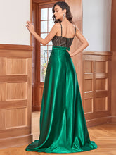 Load image into Gallery viewer, Color=Dark Green | Spaghetti Straps A-Line Sweetheart Wholesale Evening Dresses-Dark Green 4