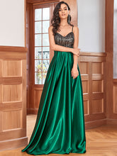 Load image into Gallery viewer, Color=Dark Green | Spaghetti Straps A-Line Sweetheart Wholesale Evening Dresses-Dark Green 3