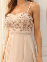 Load image into Gallery viewer, Color=Blush | Sleeveless Asymmetrical Hem Wholesale Evening Dresses-Blush 5