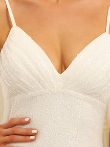 Color=White | Sweetheart Floor Length Fishtail Wholesale Evening Dresses-White 5