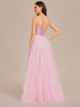 Load image into Gallery viewer, Color=Pink | Elegant Pure Sequins Lace Sweetheart Neck Wholesale Wedding Dresses-Pink 3