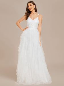 Color=White | Elegant Pure Sequins Lace Sweetheart Neck Wholesale Wedding Dresses-White 7