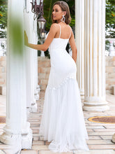 Load image into Gallery viewer, Color=Cream | Flattering Sleeveless Floor Length Wholesale Wedding Dresses-Cream 2