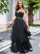 Load image into Gallery viewer, Color=Black | Sweetheart Neckline Floor Length Wholesale Wedding Dresses-Black 1