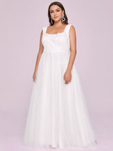 Load image into Gallery viewer, Color=Cream | Sleeveless Floor Length Square Neckline Wholesale Wedding Dresses-Cream 3