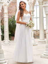 Load image into Gallery viewer, Color=Cream | Spaghetti Straps Sweetheart Neckline Wholesale Wedding Dresses-Cream 3