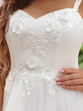 Load image into Gallery viewer, Color=Cream | Spaghetti Straps Sweetheart Neckline Wholesale Wedding Dresses-Cream 5