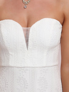 Color=White | Sleeveless Deep V Neck Short Wholesale Cocktail Dresses -White 7