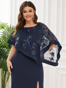Plus Size Cover Sleeves Wholesale Mother of Bridesmaids Dresses