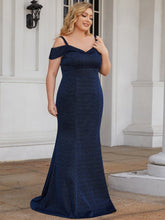 Load image into Gallery viewer, Color=Navy Blue | Deep V Neck Floor Length Wholesale Mother of Bridesmaids Dresses-Navy Blue 1