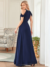 Load image into Gallery viewer, Color=Navy Blue | Fishtail Off Shoulders Wholesale Mother of the Bride Dresses-Navy Blue 3