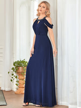 Load image into Gallery viewer, Color=Navy Blue | Fishtail Off Shoulders Wholesale Mother of the Bride Dresses-Navy Blue 4