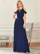 Load image into Gallery viewer, Color=Navy Blue | Fishtail Off Shoulders Wholesale Mother of the Bride Dresses-Navy Blue 1