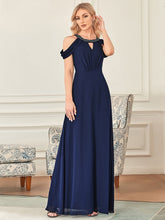 Load image into Gallery viewer, Color=Navy Blue | Fishtail Off Shoulders Wholesale Mother of the Bride Dresses-Navy Blue 2