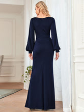 Load image into Gallery viewer, Color=Navy Blue | Fishtail Wholesale Mother of the Bride Groom Dresses-Navy Blue 2