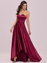 Load image into Gallery viewer, Color=Burgundy | Sweetheart Neck Wholesale Prom Dress With Asymmetrical Hem-Burgundy 3