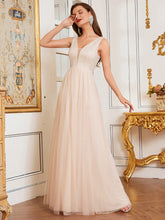 Load image into Gallery viewer, Fashion Deep V Neck Wholesale Tulle Prom Dress for Women EO00271