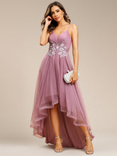 Load image into Gallery viewer, Color=Orchid | High Low Mesh Appliques Wholesale Prom Dresses EO01746-Orchid 17