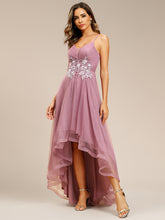 Load image into Gallery viewer, Color=Orchid | High Low Mesh Appliques Wholesale Prom Dresses EO01746-Orchid 18