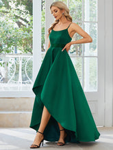 Load image into Gallery viewer, Color=Dark Green | High Low Stain Sexy Wholesale Evening Dresses-Dark Green 3